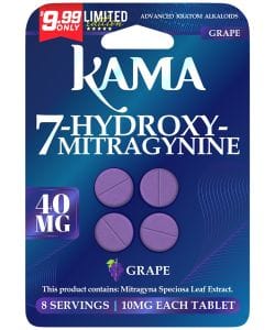 7-Hydroxymitragynine Grape Tablet - 40MG